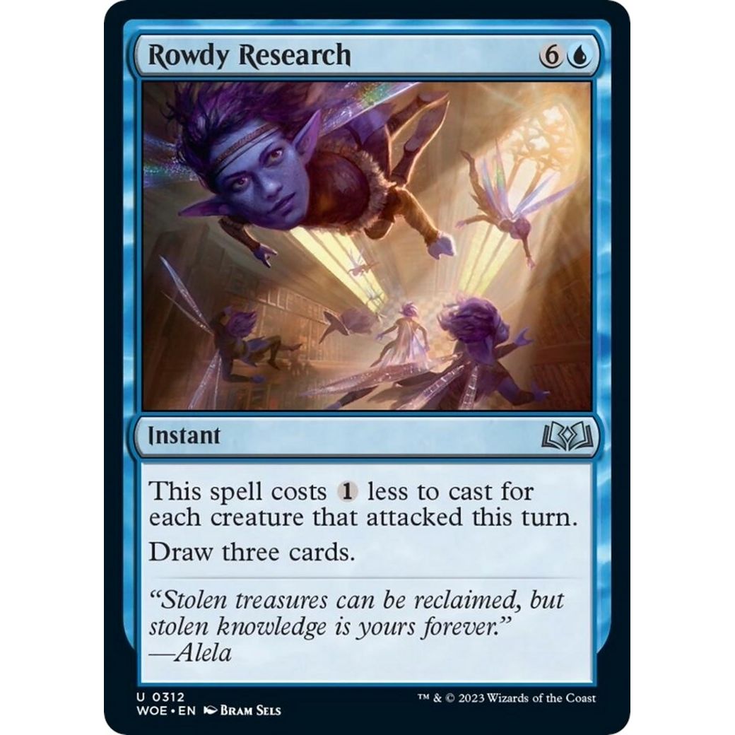 Image for Rowdy Research (312) (WOE) - Magic: The Gathering