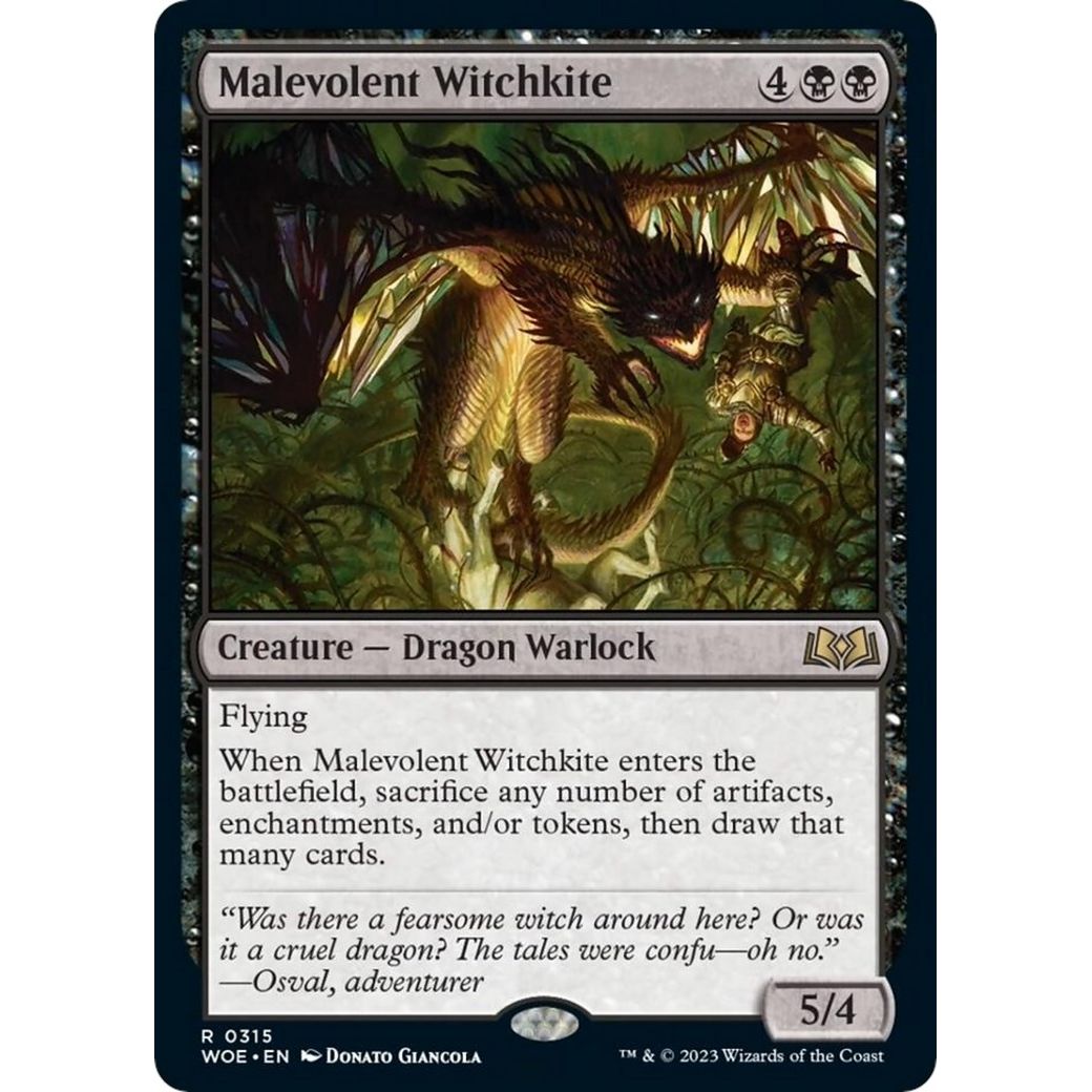 Image for Malevolent Witchkite (315) (WOE) - Magic: The Gathering
