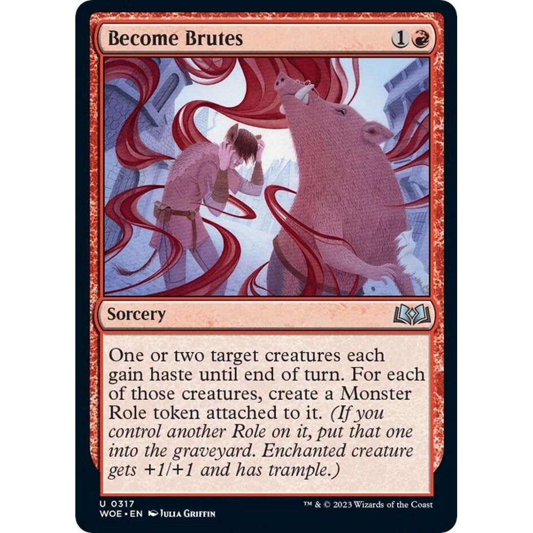 Image for Become Brutes (317) (WOE) - Magic: The Gathering