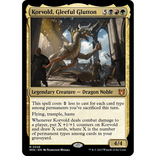 Image for Korvold, Gleeful Glutton (26) (WOC) - Magic: The Gathering