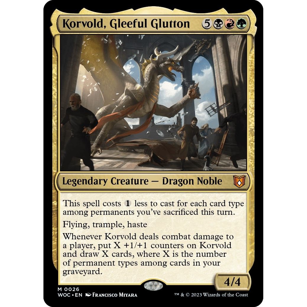 Image for Korvold, Gleeful Glutton (26) (WOC) - Magic: The Gathering
