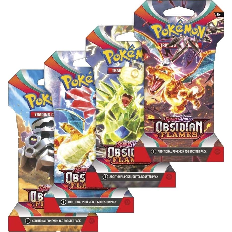 Image for Obsidian Flames Sleeved Booster Pack Art Bundle [Set of 4] - Pokemon