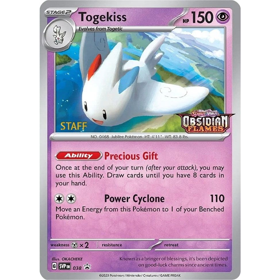 Image for Togekiss - 038 (Prerelease) [Staff] (038) (SVP) - Pokemon