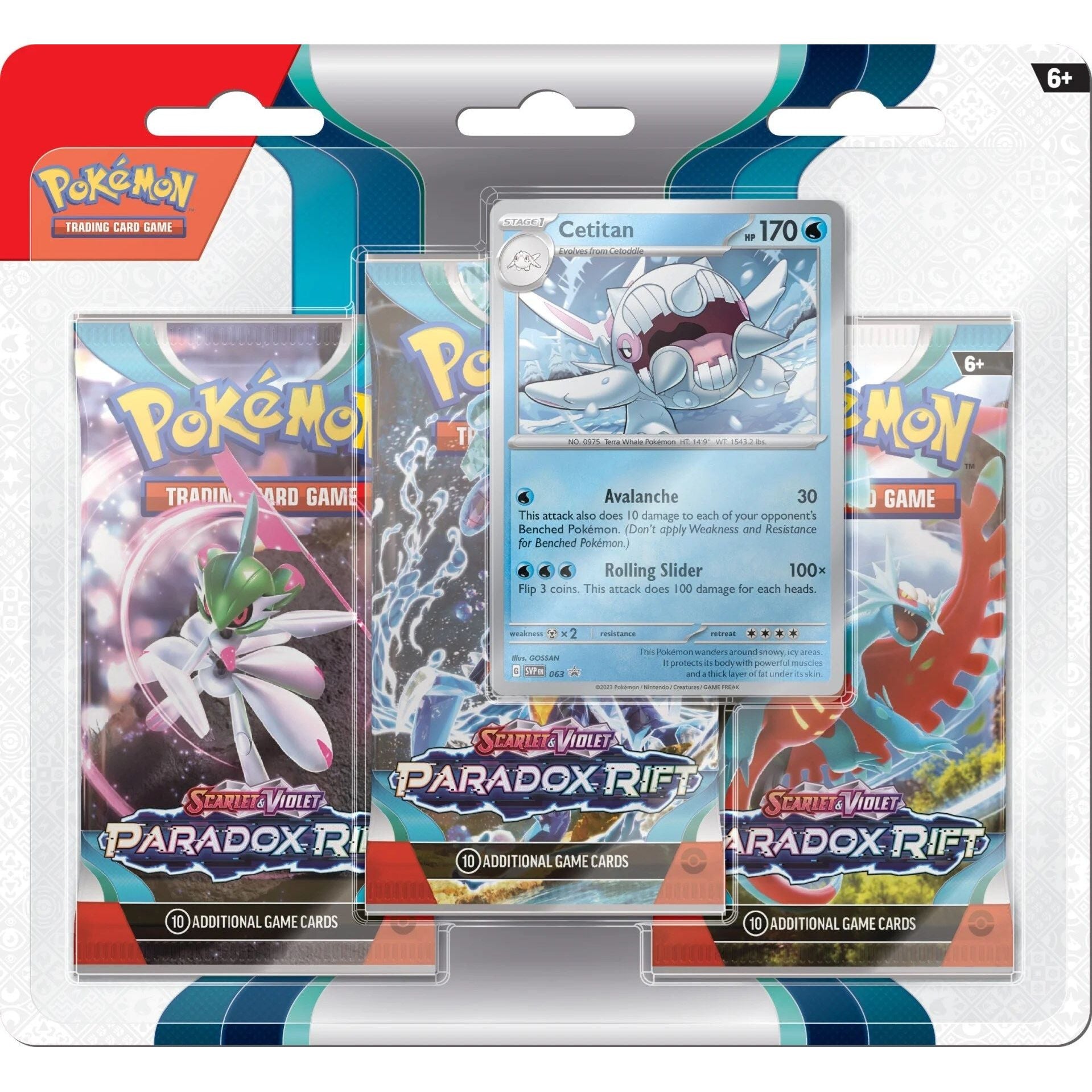 Image for Paradox Rift 3 Pack Blister [Cetitan] - Pokemon