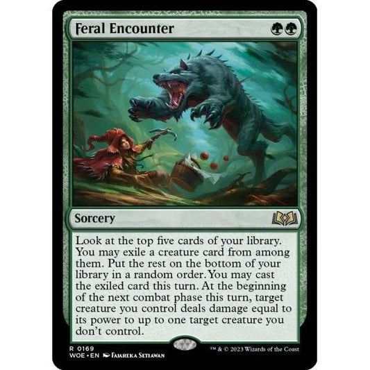 Image for Feral Encounter (169) (WOE) - Magic: The Gathering