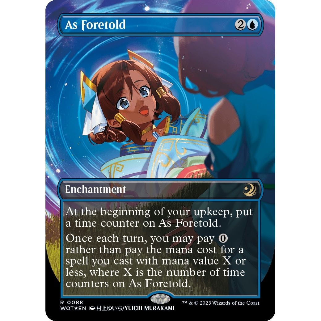Image for As Foretold (Anime Borderless) (Confetti Foil) (88) (WOT) - Magic: The Gathering