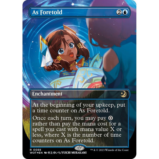Image for As Foretold (Anime Borderless) (Confetti Foil) (88) (WOT) - Magic: The Gathering