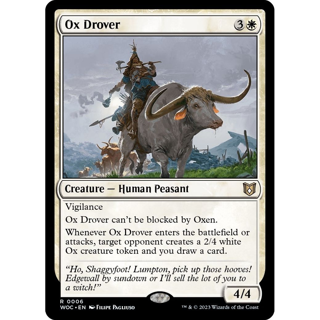 Image for Ox Drover (6) (WOC) - Magic: The Gathering