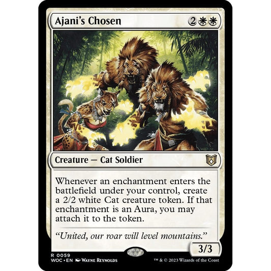 Image for Ajani's Chosen (59) (WOC) - Magic: The Gathering