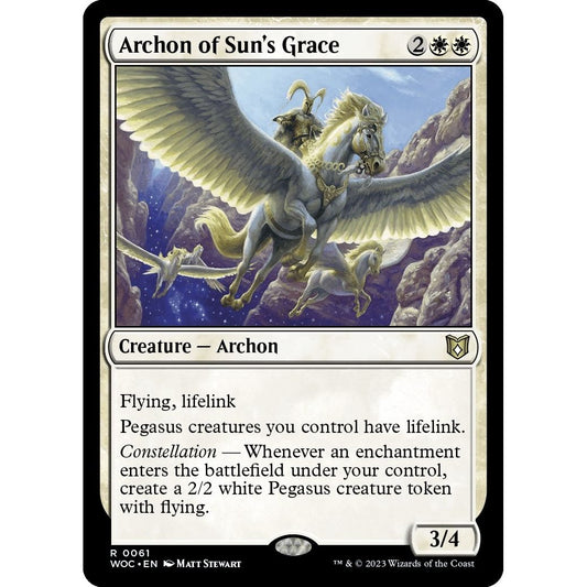 Image for Archon of Sun's Grace (61) (WOC) - Magic: The Gathering