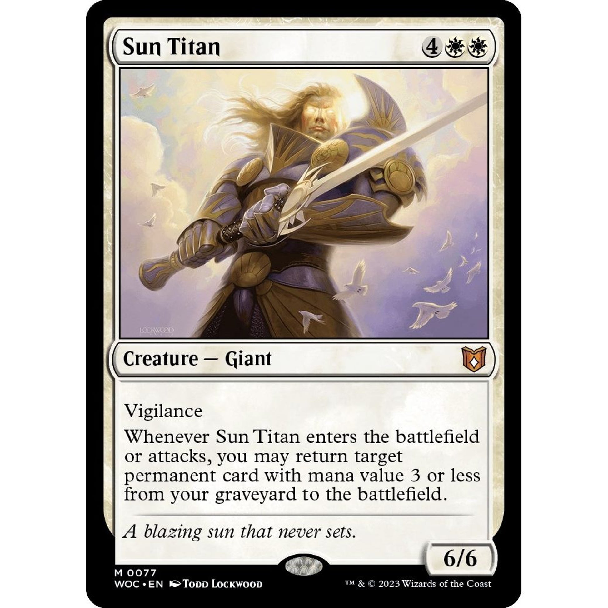 Image for Sun Titan (77) (WOC) - Magic: The Gathering
