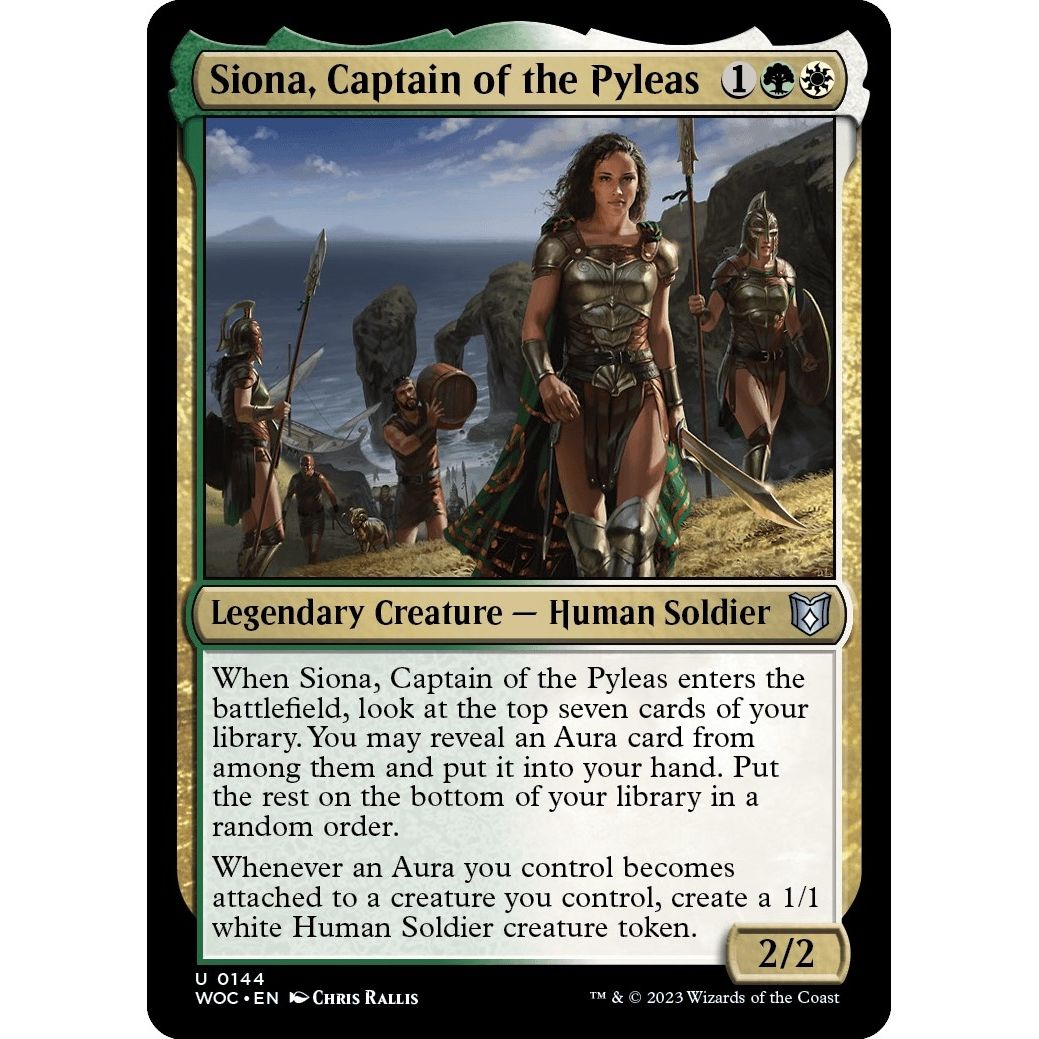 Image for Siona, Captain of the Pyleas (144) (WOC) - Magic: The Gathering