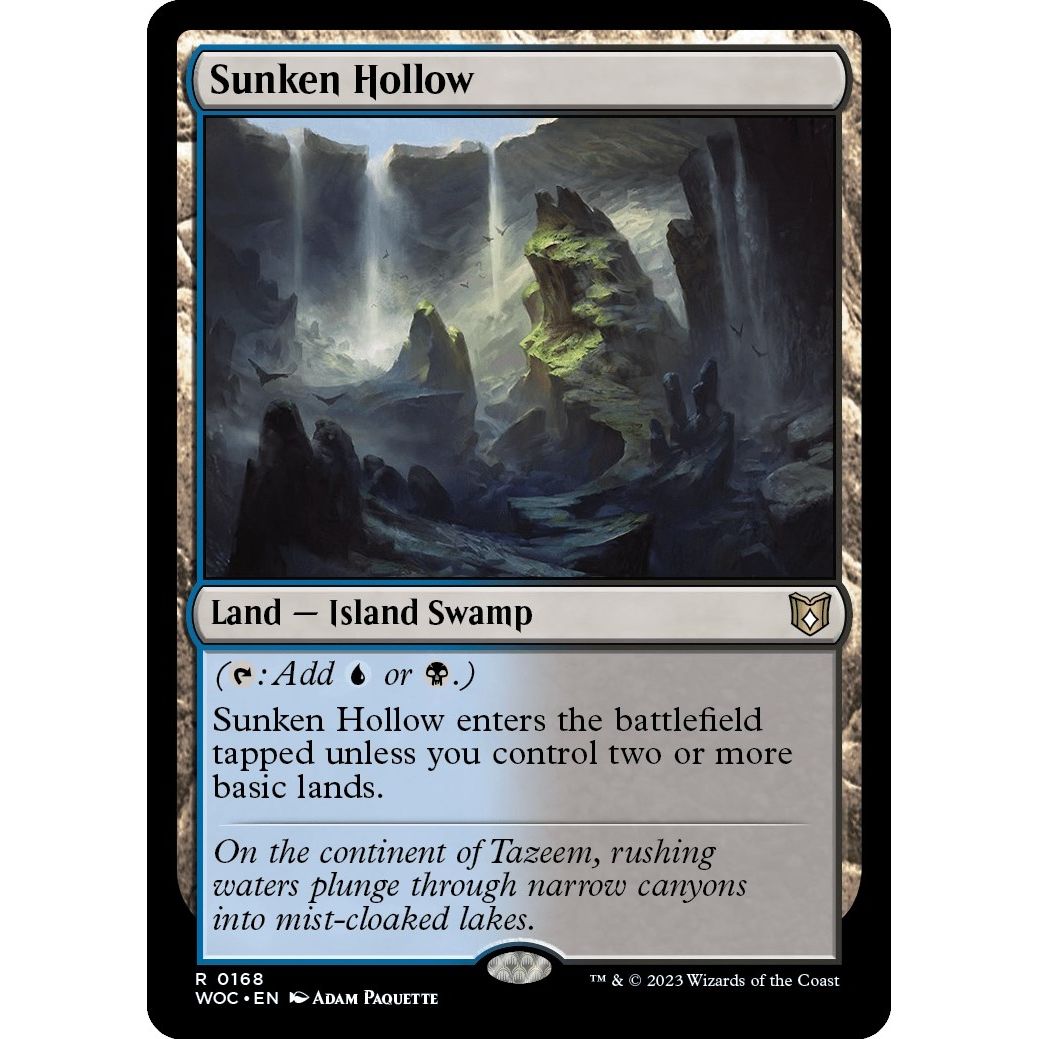 Image for Sunken Hollow (168) (WOC) - Magic: The Gathering