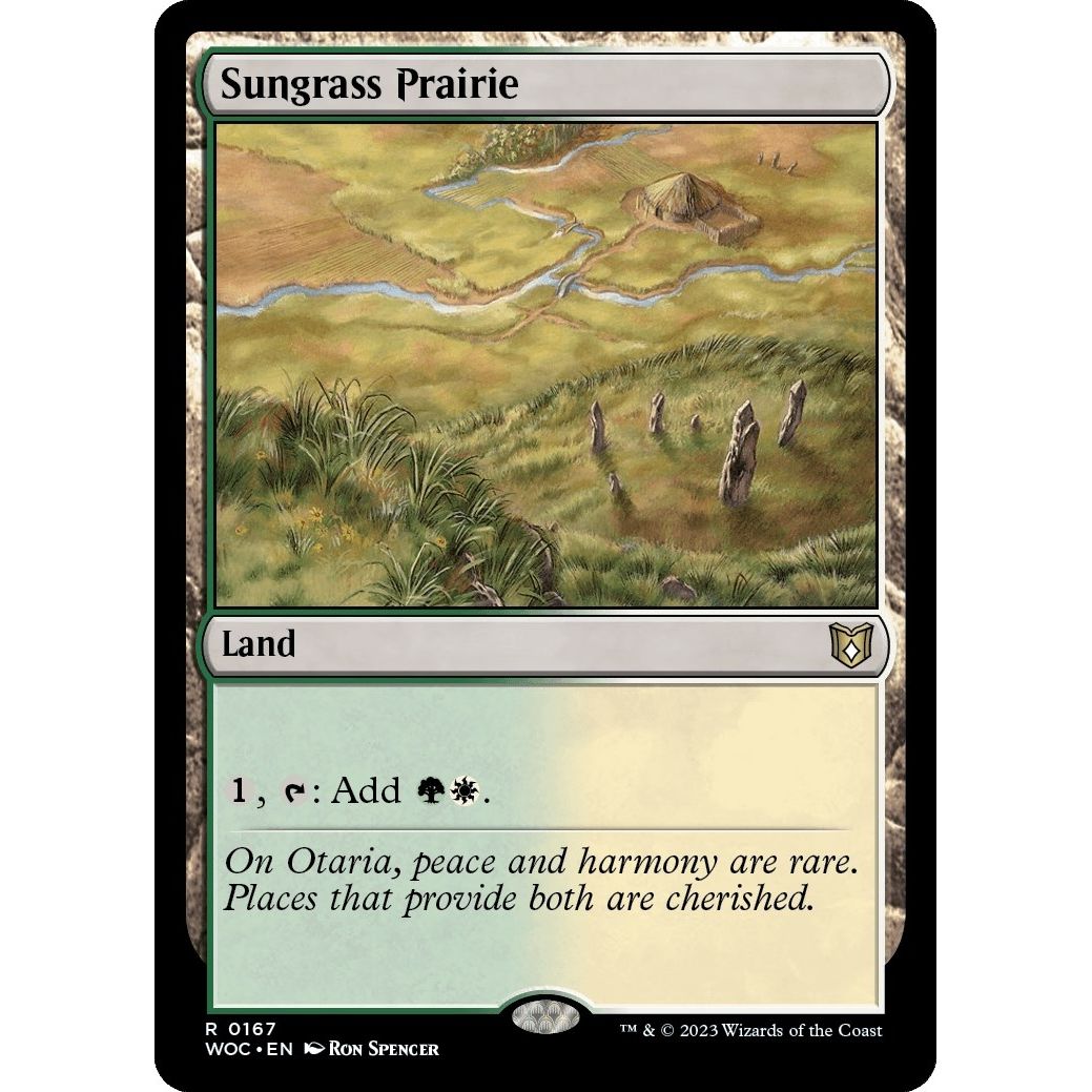 Image for Sungrass Prairie (167) (WOC) - Magic: The Gathering