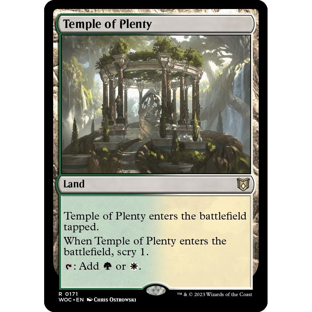 Image for Temple of Plenty (171) (WOC) - Magic: The Gathering