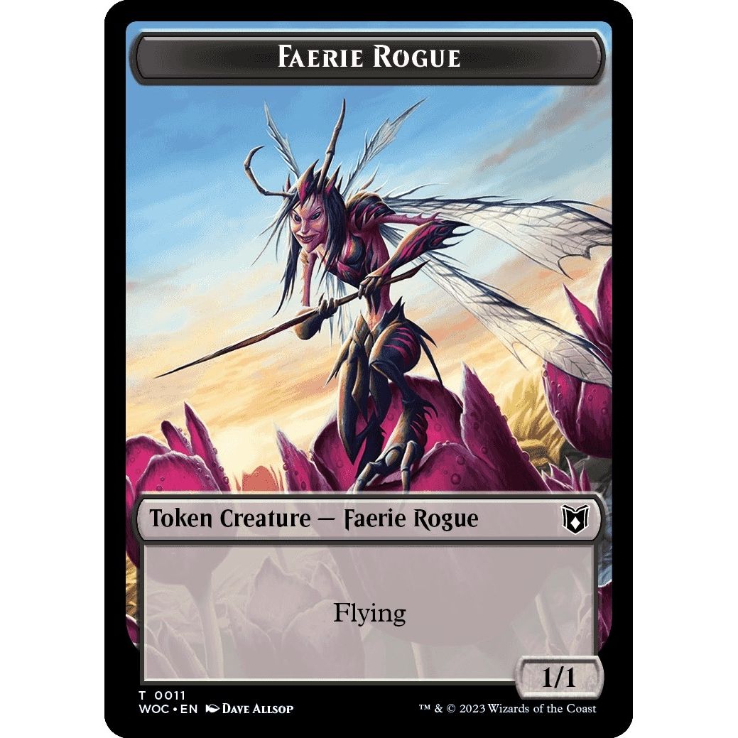 Image for Faerie Rogue (0011) // Faerie Double-Sided Token (11 // 10) (WOC) - Magic: The Gathering