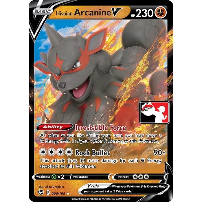 Image for Hisuian Arcanine V (090/195) - Pokemon