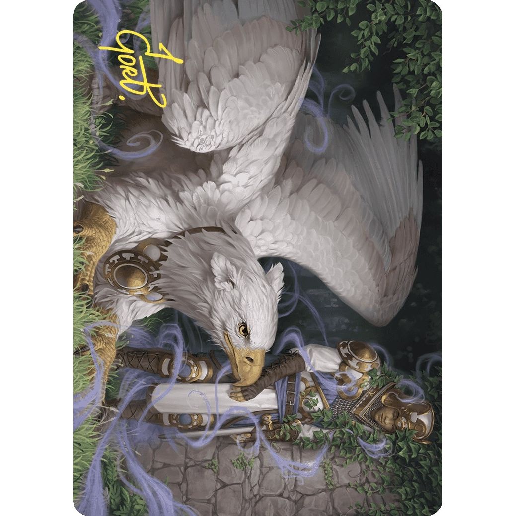 Image for Dutiful Griffin Art Card (Gold-Stamped Signature) (3) (ASWOE) - Magic: The Gathering