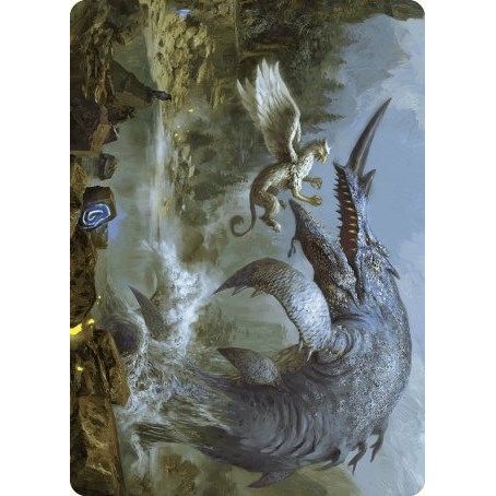 Image for Horned Loch-Whale Art Card (6) (ASWOE) - Magic: The Gathering