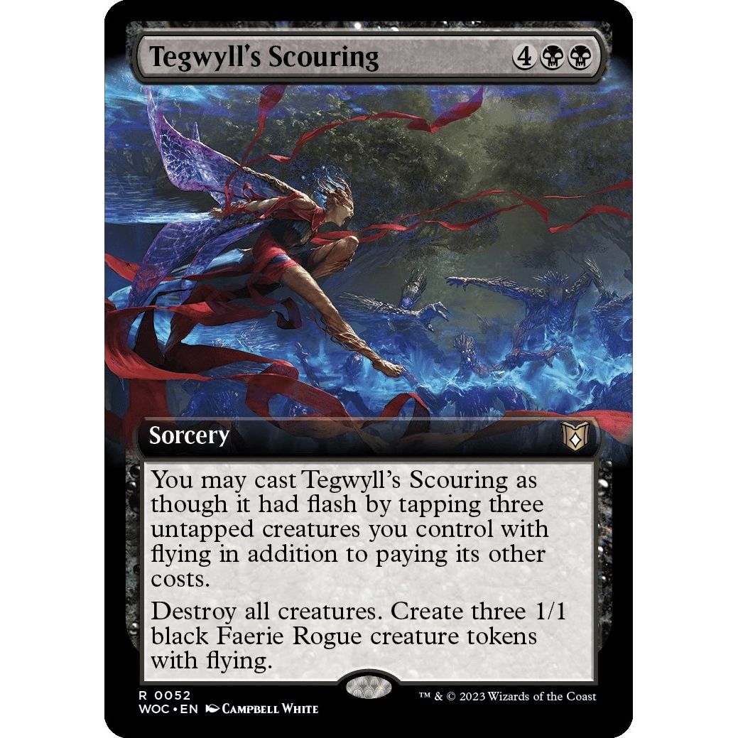Image for Tegwyll's Scouring (Extended Art) (52) (WOC) - Magic: The Gathering