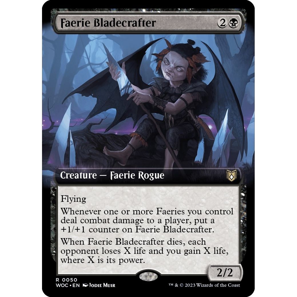 Image for Faerie Bladecrafter (Extended Art) (50) (WOC) - Magic: The Gathering