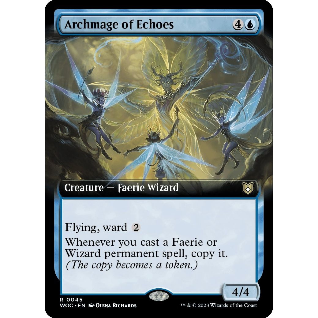 Image for Archmage of Echoes (Extended Art) (45) (WOC) - Magic: The Gathering