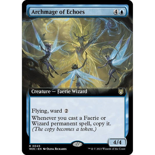 Image for Archmage of Echoes (Extended Art) (45) (WOC) - Magic: The Gathering