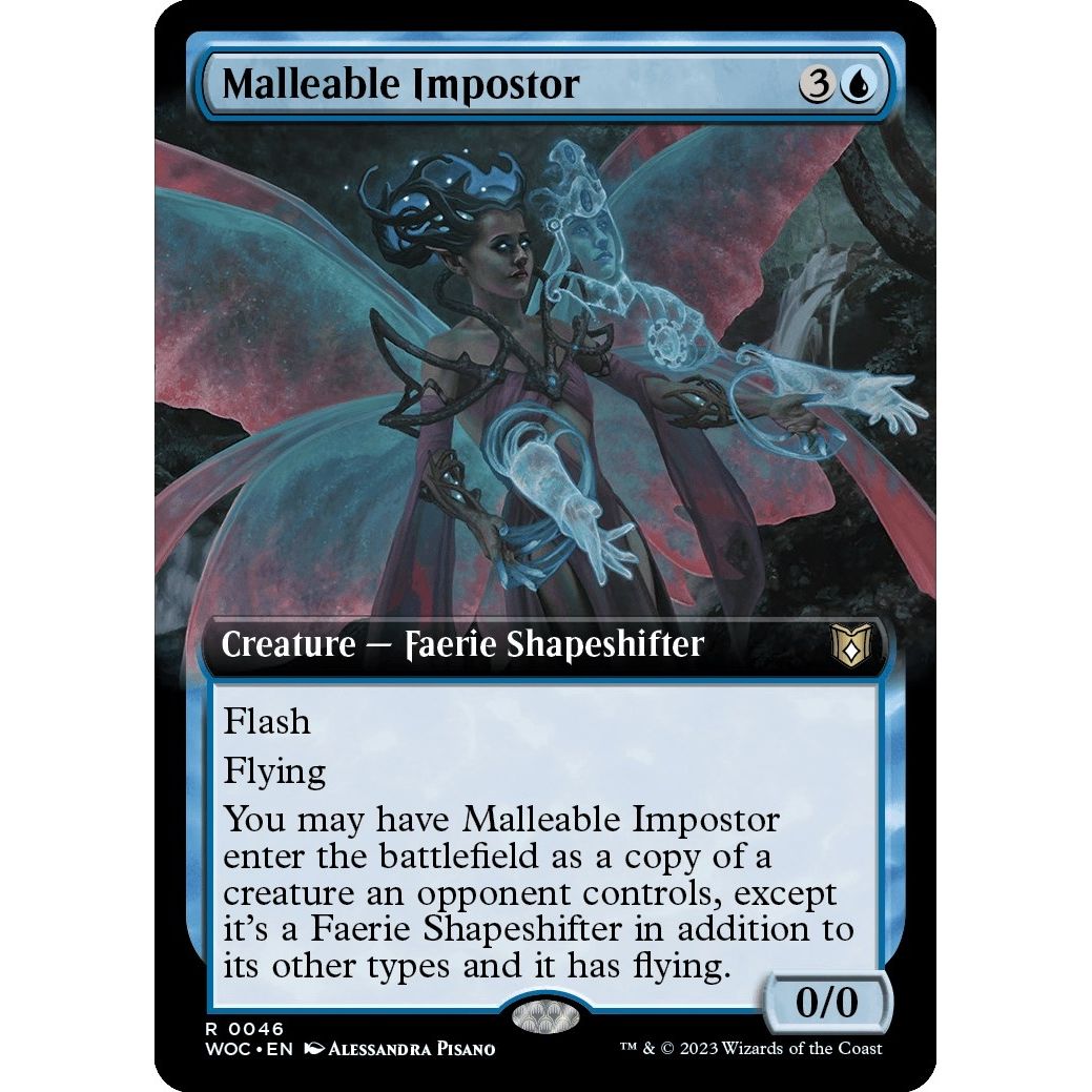 Image for Malleable Impostor (Extended Art) (46) (WOC) - Magic: The Gathering