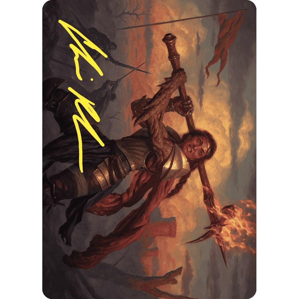 Image for Imodane, the Pyrohammer Art Card (Gold-Stamped Signature) (18) (ASWOE) - Magic: The Gathering