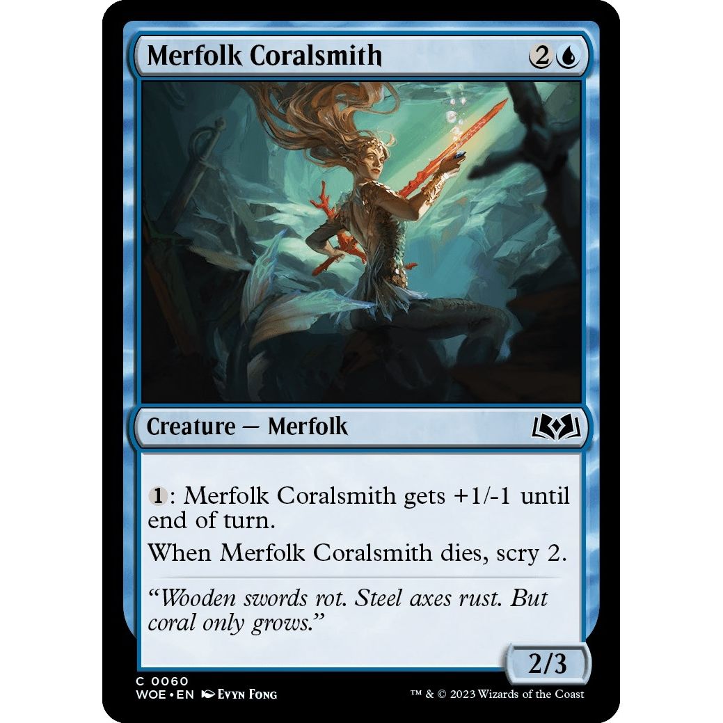 Image for Merfolk Coralsmith (60) (WOE) - Magic: The Gathering