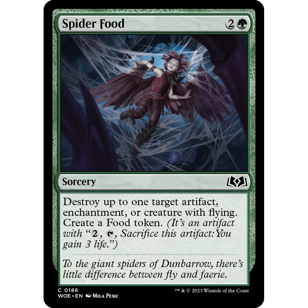 Image for Spider Food (186) (WOE) - Magic: The Gathering