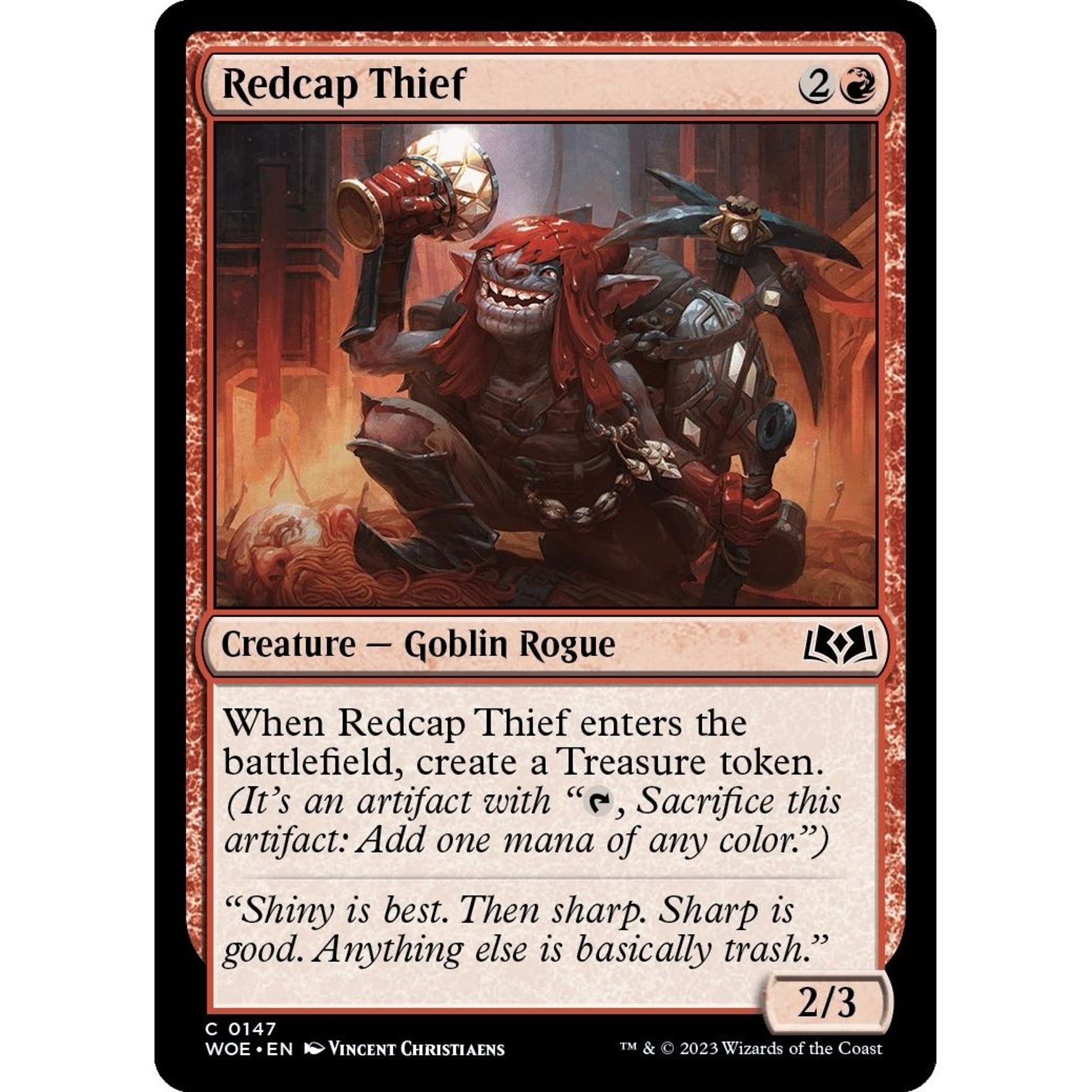 Image for Redcap Thief (147) (WOE) - Magic: The Gathering