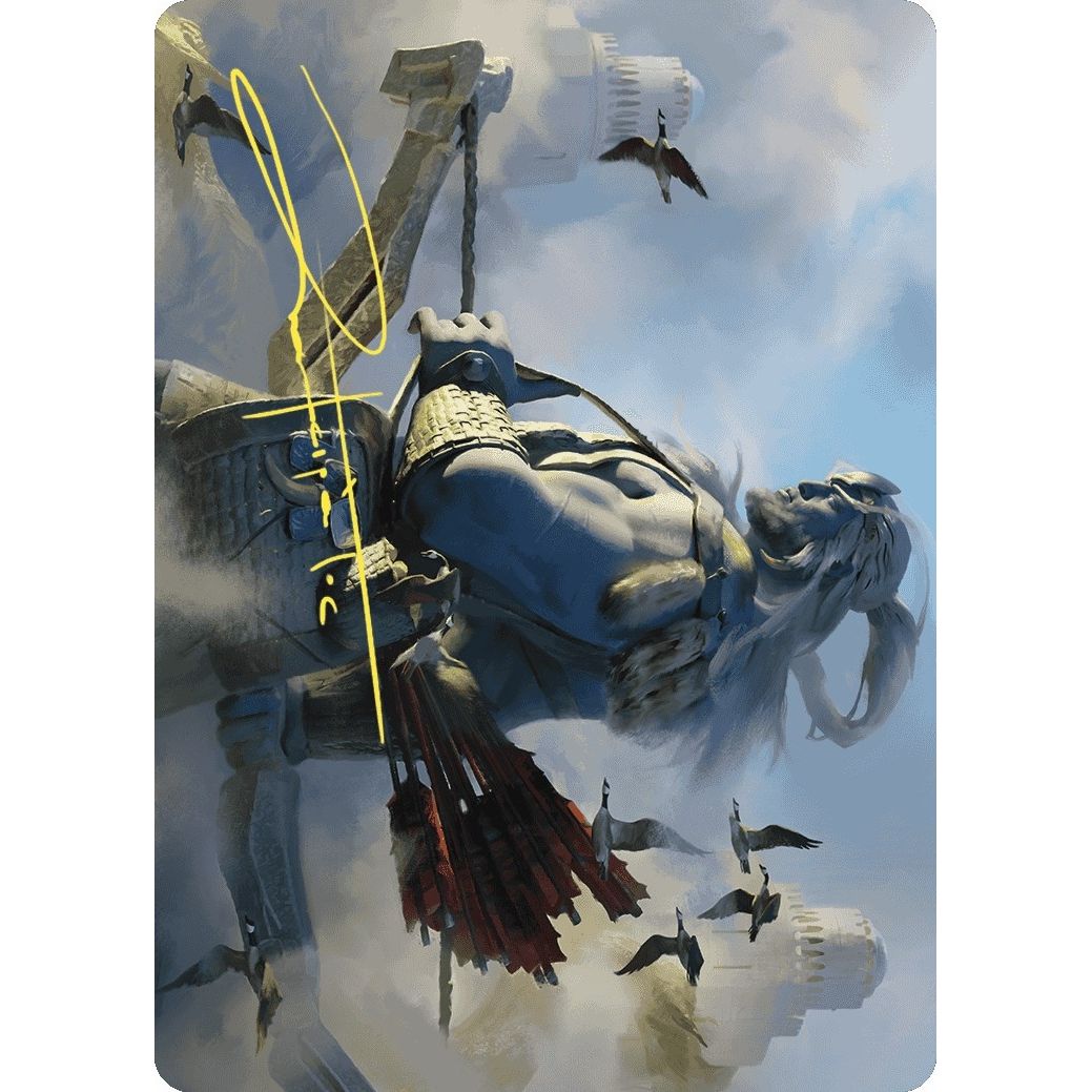 Image for Skybeast Tracker Art Card (Gold-Stamped Signature) (27) (ASWOE) - Magic: The Gathering