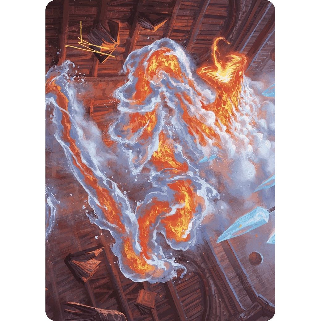 Image for Scalding Viper Art Card (Gold-Stamped Signature) (41) (ASWOE) - Magic: The Gathering