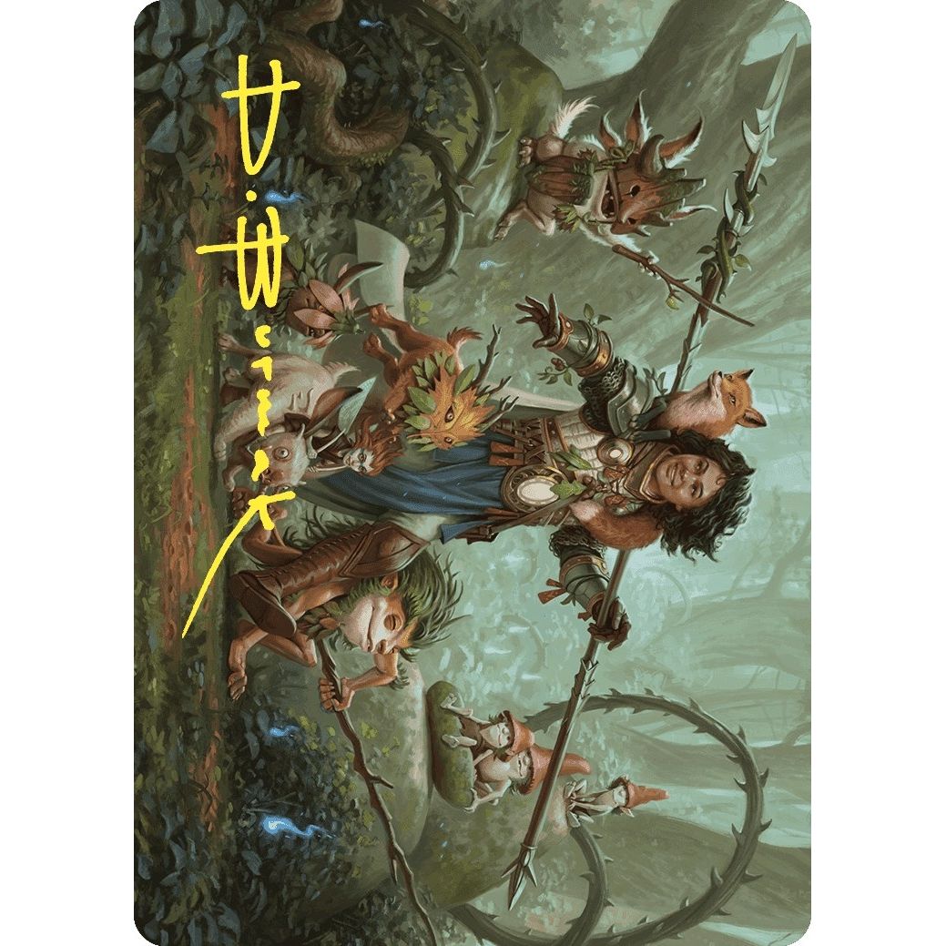 Image for Ellivere of the Wild Court Art Card (Gold-Stamped Signature) (49) (ASWOE) - Magic: The Gathering