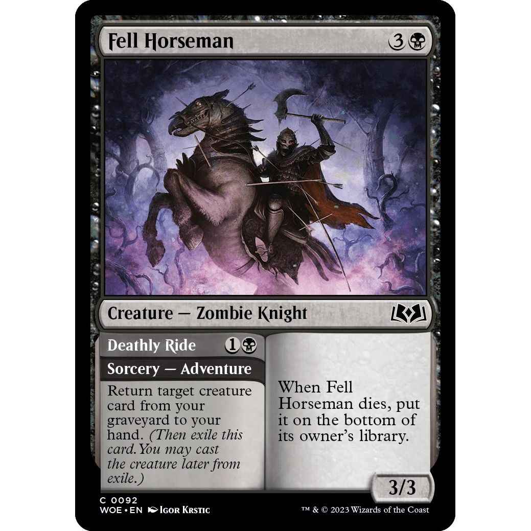 Image for Fell Horseman (92) (WOE) - Magic: The Gathering