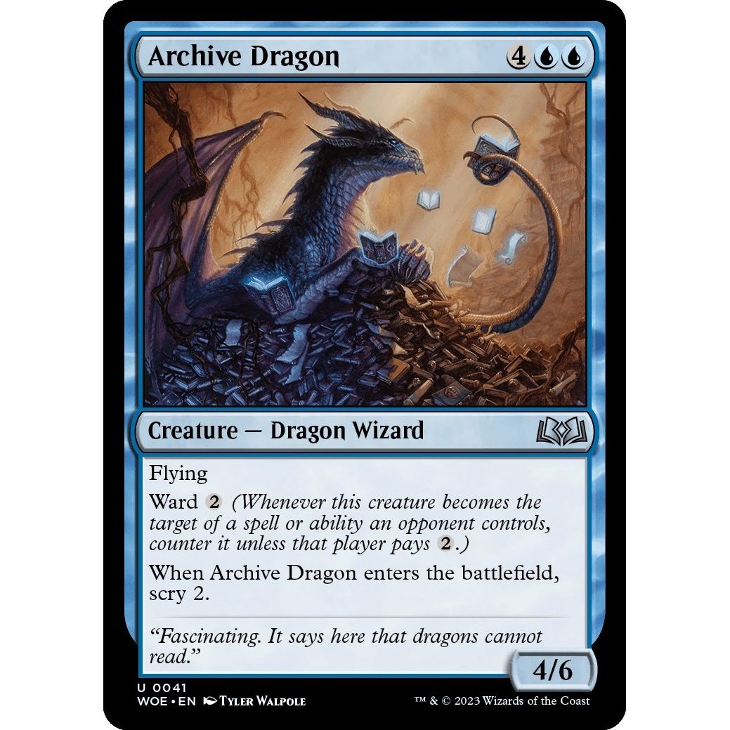 Image for Archive Dragon (41) (WOE) - Magic: The Gathering