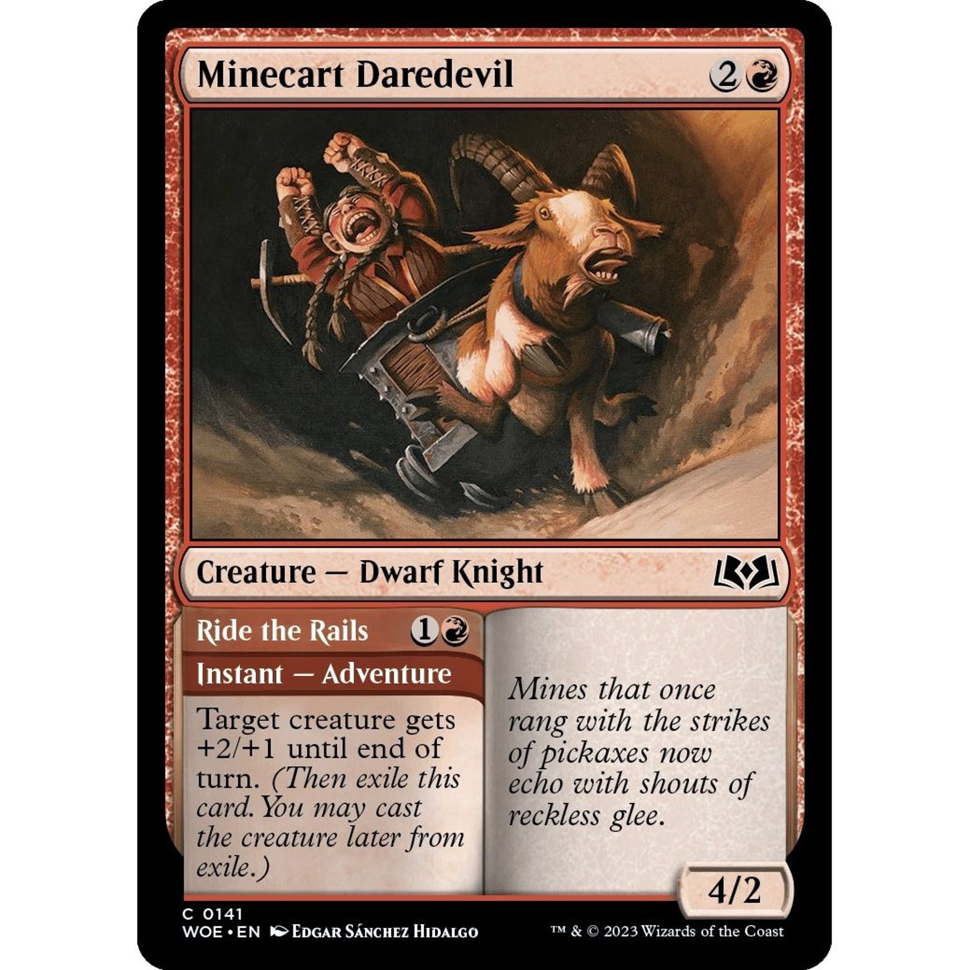 Image for Minecart Daredevil (141) (WOE) - Magic: The Gathering
