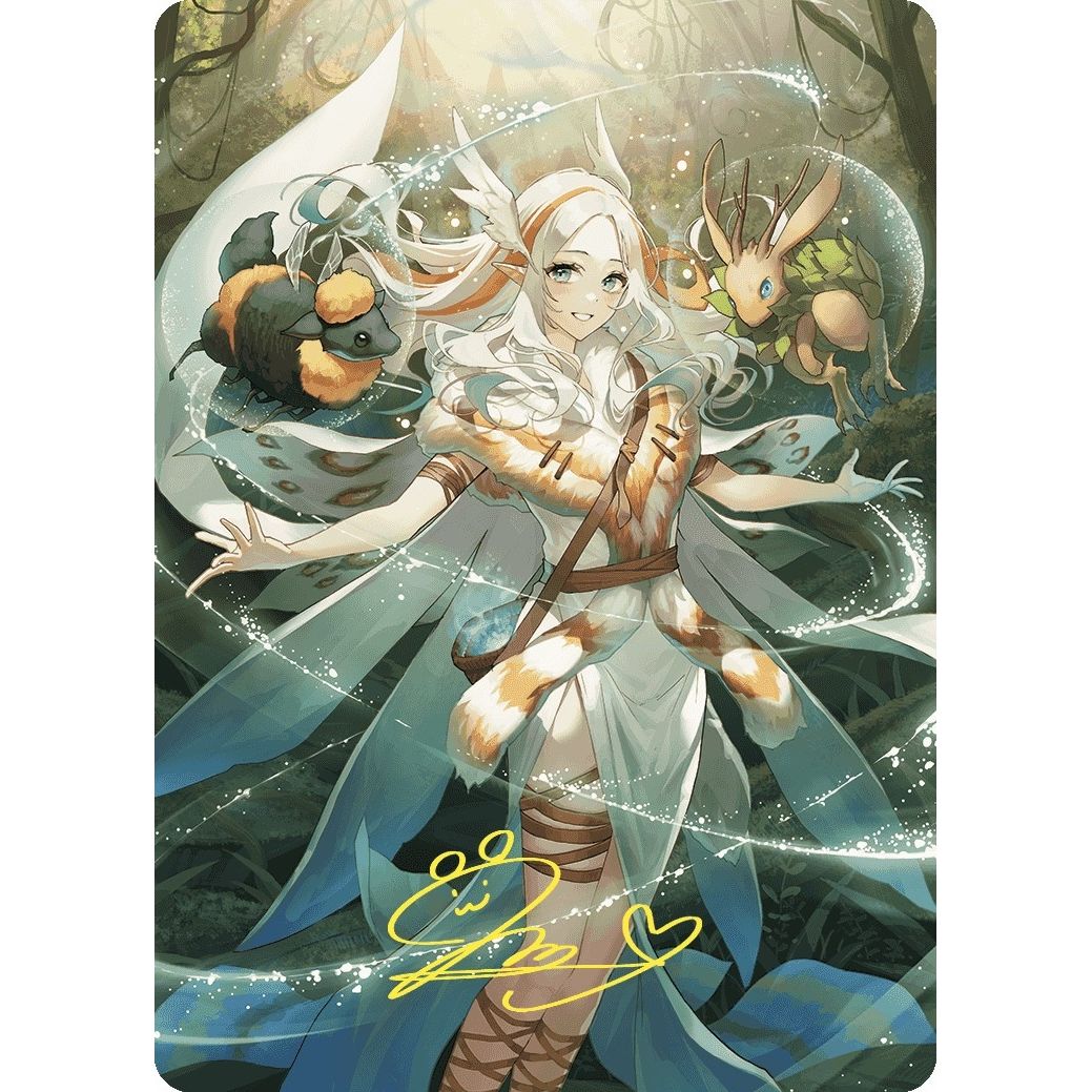 Image for Greater Auramancy Anime Art Card (Gold-Stamped Signature) (76) (ASWOE) - Magic: The Gathering