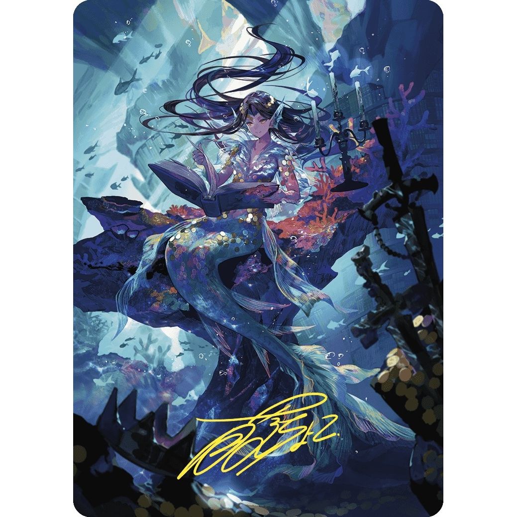 Image for Rhystic Study Art Card (Gold-Stamped Signature) (79) (ASWOE) - Magic: The Gathering