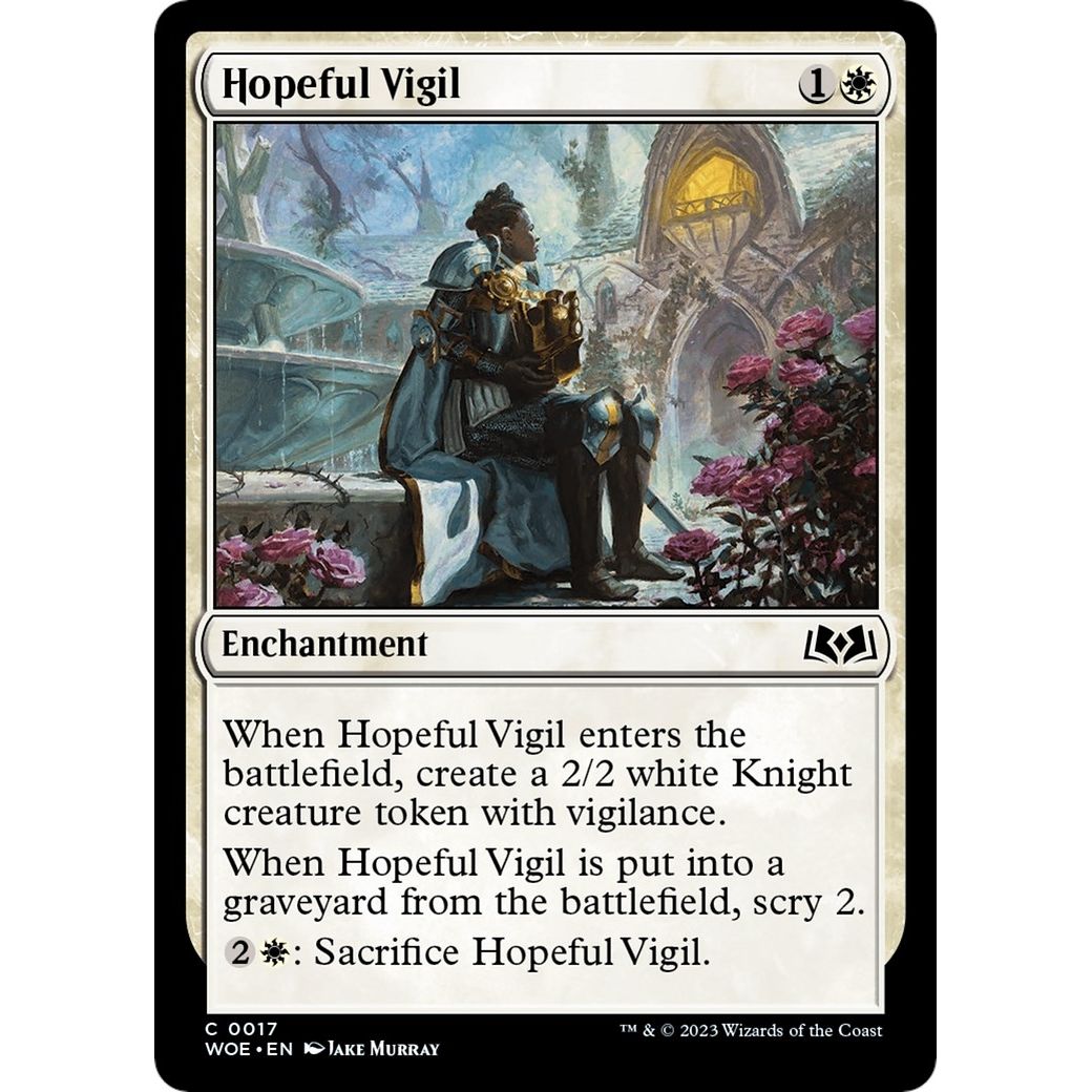 Image for Hopeful Vigil (17) (WOE) - Magic: The Gathering