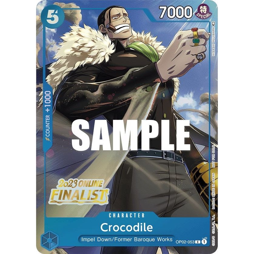 Image for Crocodile (Online Regional 2023) [Finalist] (OP02-053) (OP-PR) - One Piece Card Game