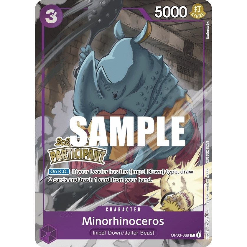 Image for Minorhinoceros (Online Regional 2023) [Participant] (OP03-069) (OP-PR) - One Piece Card Game