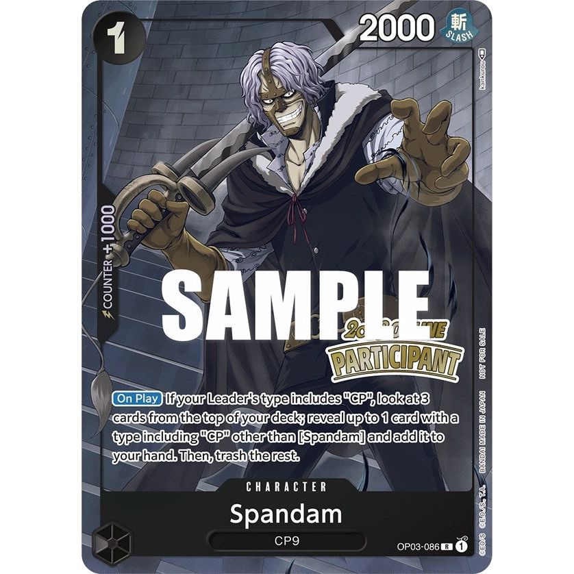 Image for Spandam (Online Regional 2023) [Participant] (OP03-086) (OP-PR) - One Piece Card Game