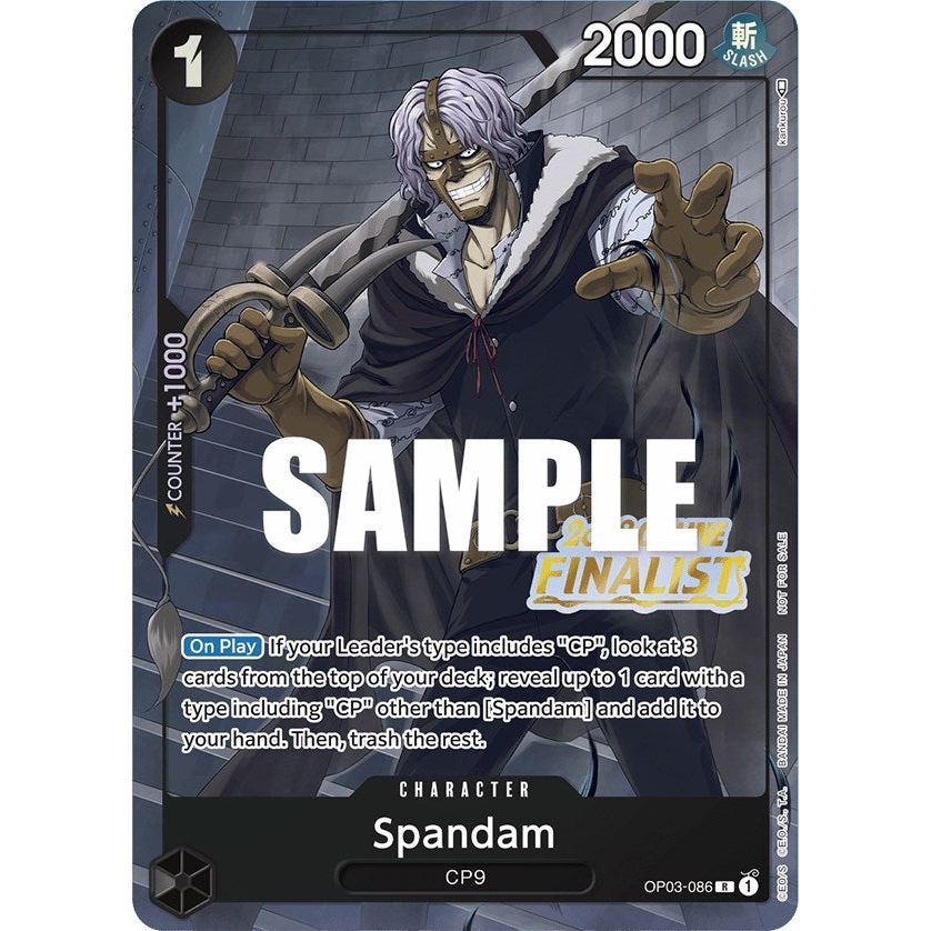 Image for Spandam (Online Regional 2023) [Finalist] (OP03-086) (OP-PR) - One Piece Card Game