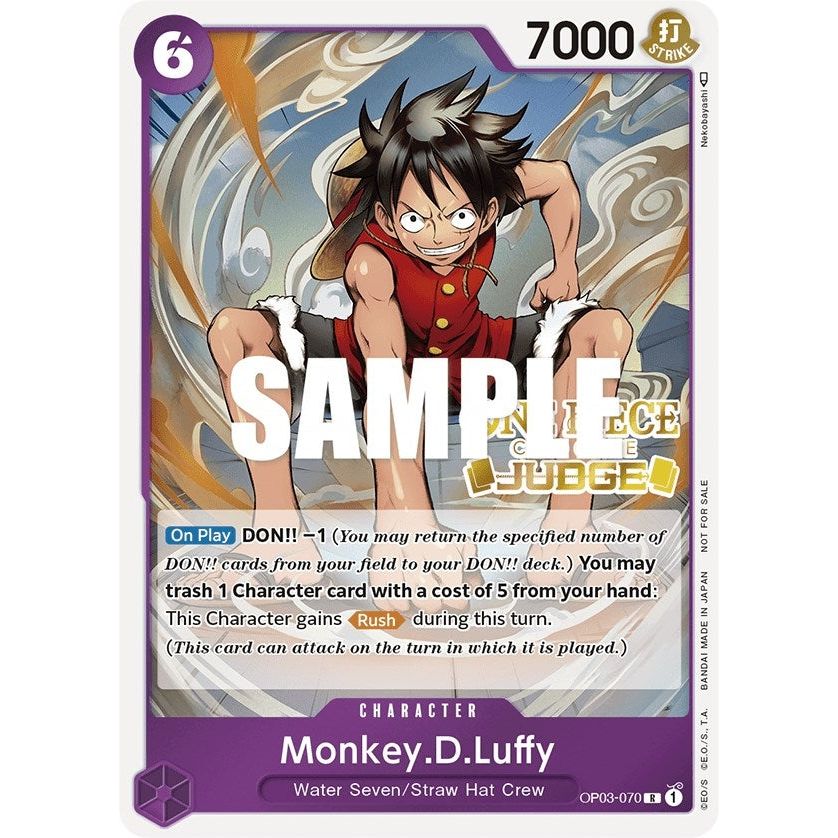 Image for Monkey.D.Luffy (Judge Pack Vol. 2) (OP03-070) (OP-PR) - One Piece Card Game