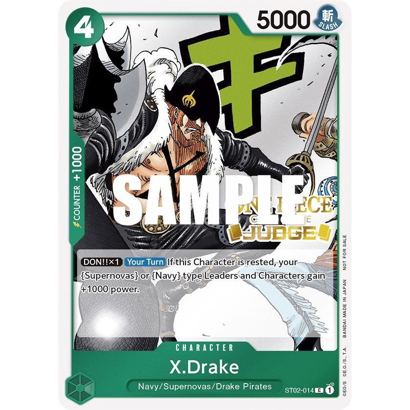 Image for X.Drake (Judge Pack Vol. 2) (ST02-014) (OP-PR) - One Piece Card Game