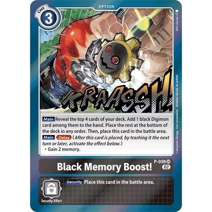 Image for Black Memory Boost! (Resurgence Booster Reprint) (P-039 SR) (RB-01) - Digimon Card Game