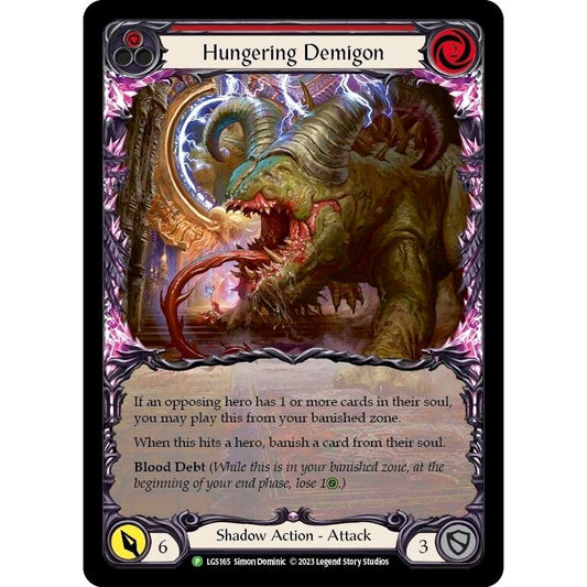 Image for Hungering Demigon (Red) - LGS165 (LGS165) (PR) - Flesh and Blood TCG