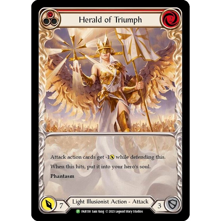 Image for Herald of Triumph (Red) - FAB158 (FAB158) (PR) - Flesh and Blood TCG